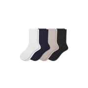 Bombas Women's Featherweight Rib Half Calf Socks 4-Pack - Ultra Lightweight Socks
