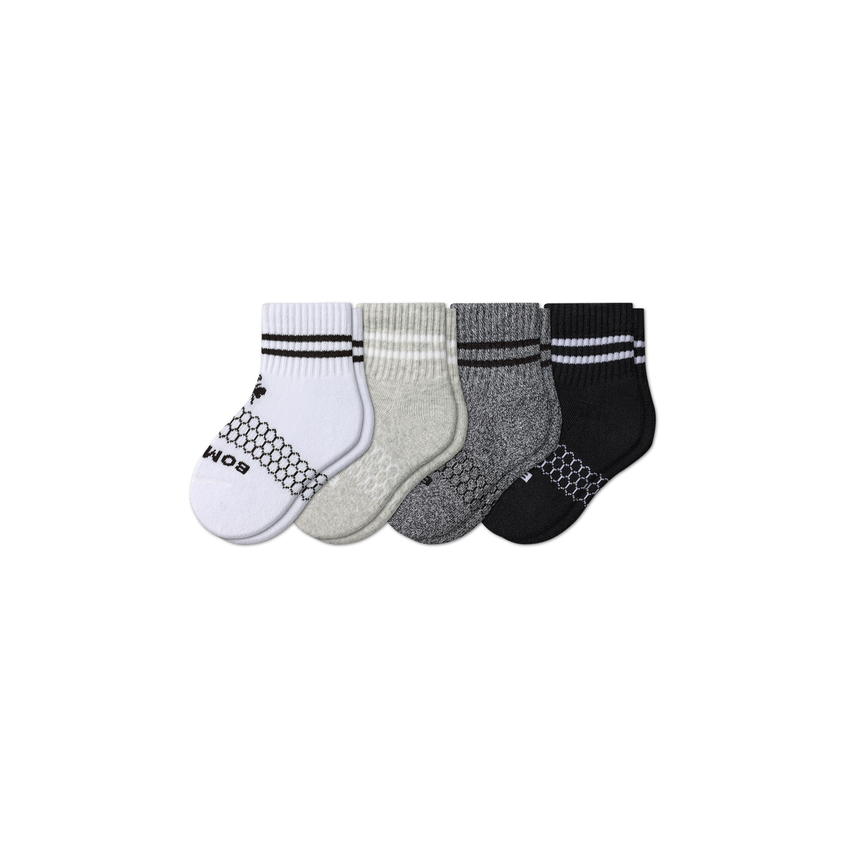 Bombas Toddler Originals Calf Socks 4-Pack - Kids Midweight Seamless Socks