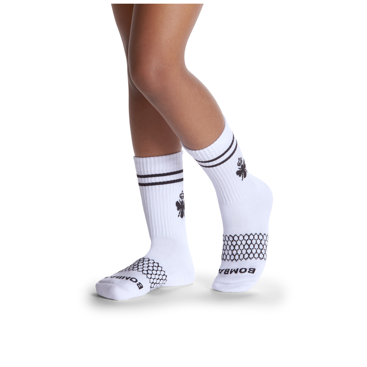 Bombas Youth Calf Socks 8-Pack - Kids Midweight Seamless Cotton Socks
