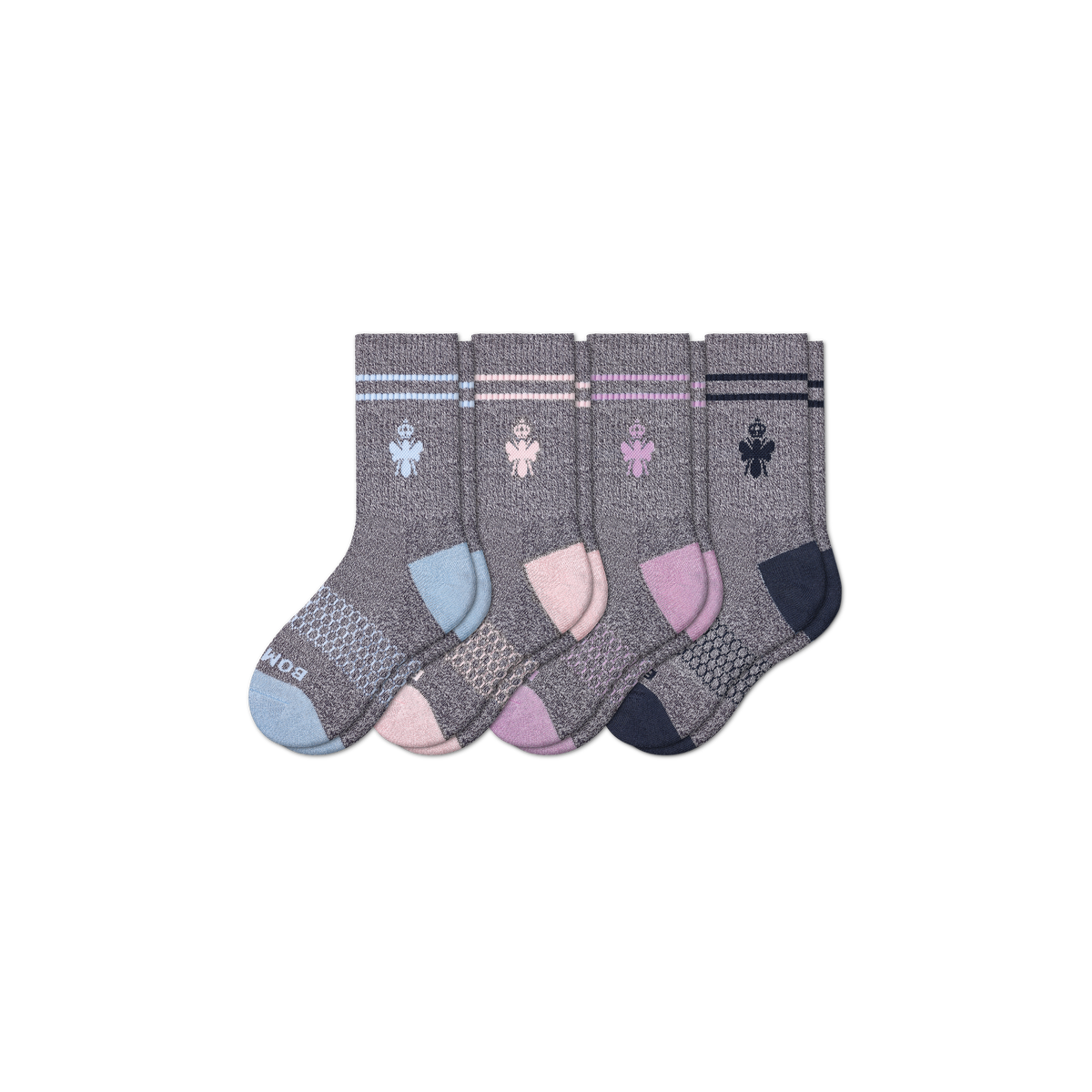 Bombas Kids Calf Socks - Midweight Seamless Cotton Socks