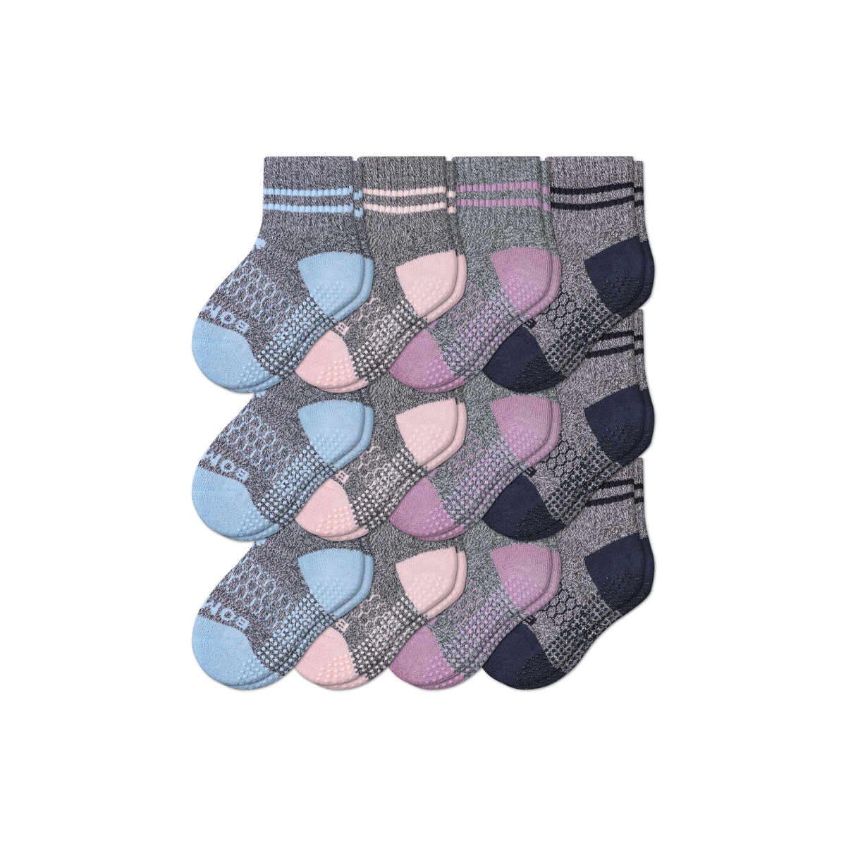 Bombas Toddler Gripper Calf Socks 12-Pack