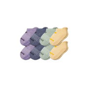 Bombas Toddler Gripper Ankle Socks 8-Pack - Kids Non-Slip Seamless Socks