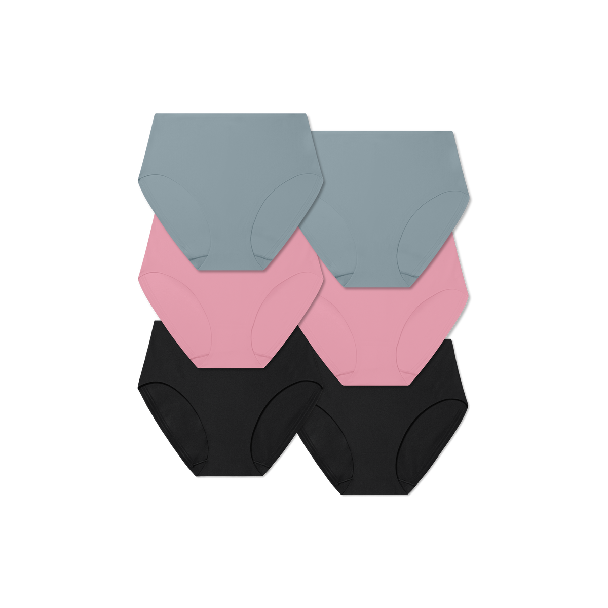 Bombas Women's No Show High Rise Brief 6-Pack