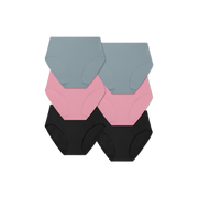 Bombas Women's No Show High Rise Brief 6-Pack