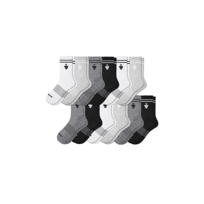 Bombas Men's Originals Half Calf Socks 12-Pack