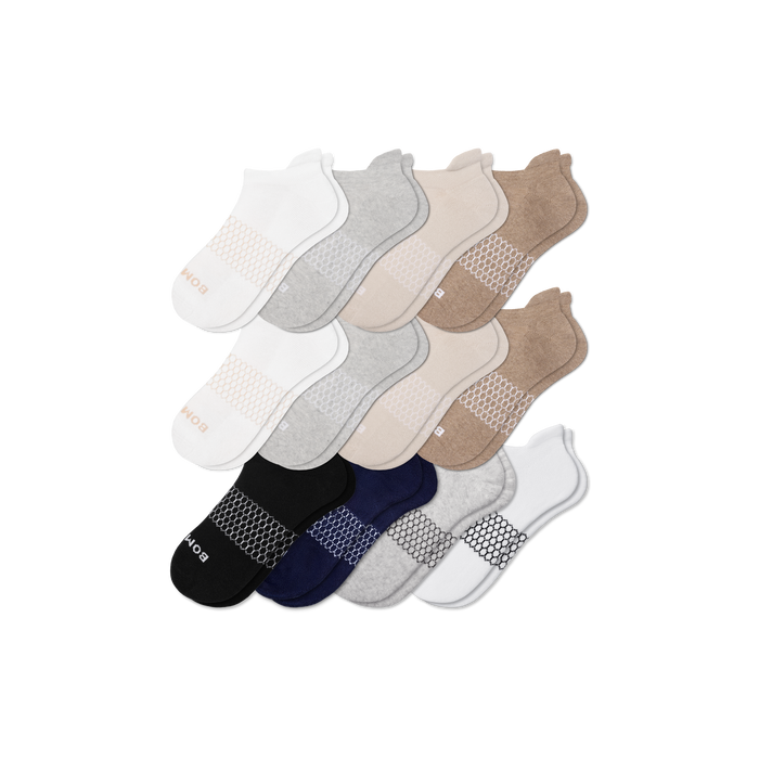Bombas Women's Solids Ankle Socks 12-Pack