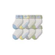 Bombas Baby Gripper Socks 8-Pack, 6-12 Months