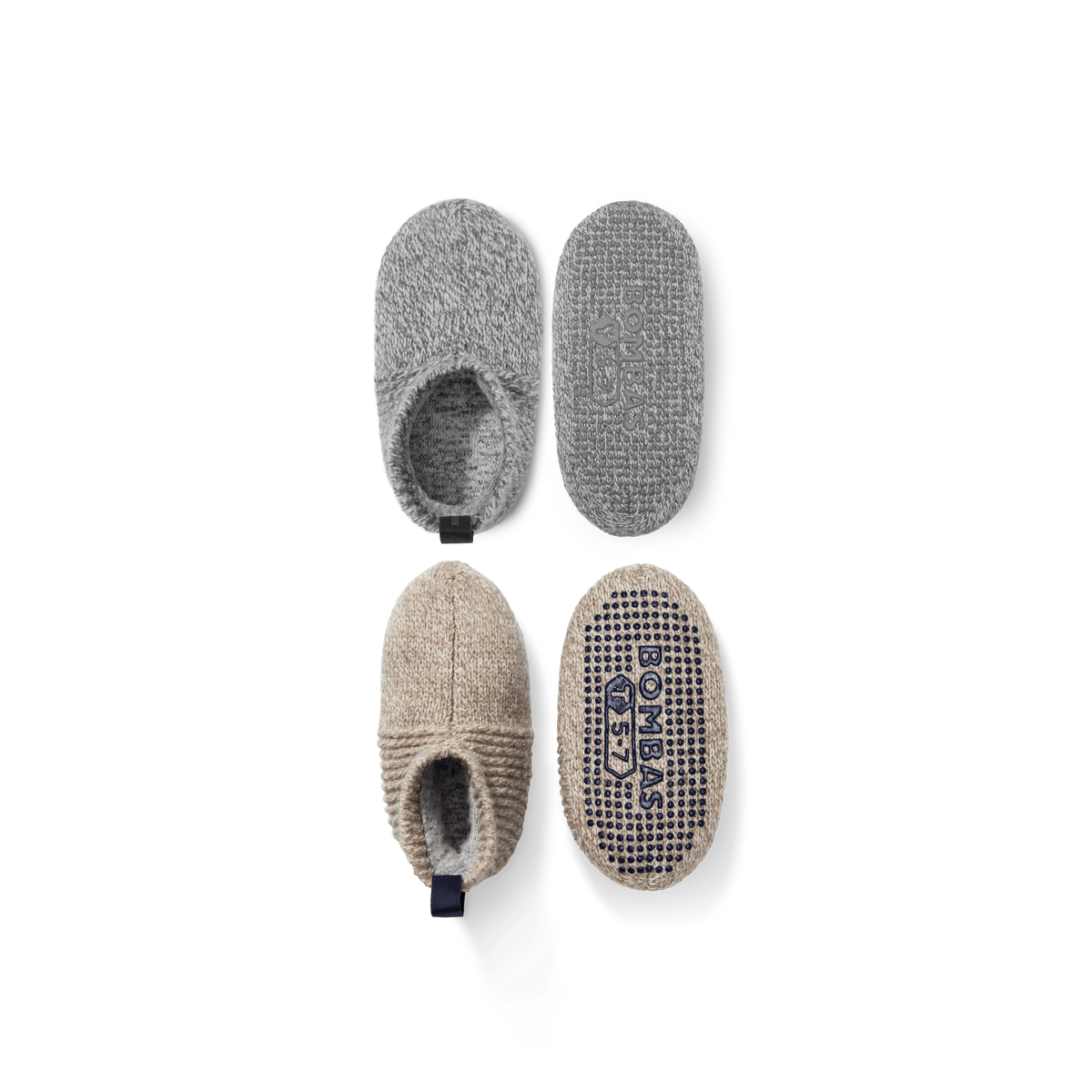 Bombas Toddler Gripper Slippers 2-Pack