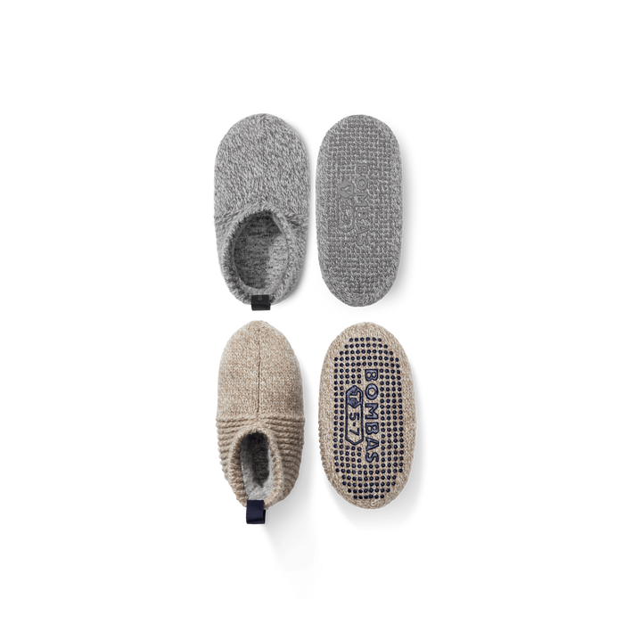 Bombas Toddler Gripper Slippers 2-Pack