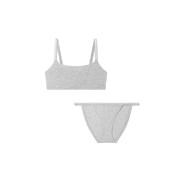 Bombas Women's Super Soft Scoop Bralette + String Bikini Pack