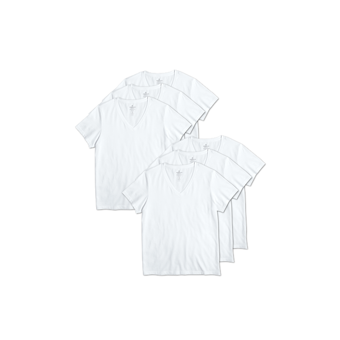 Bombas Women's Pima Cotton V-Neck T-Shirt 6-Pack