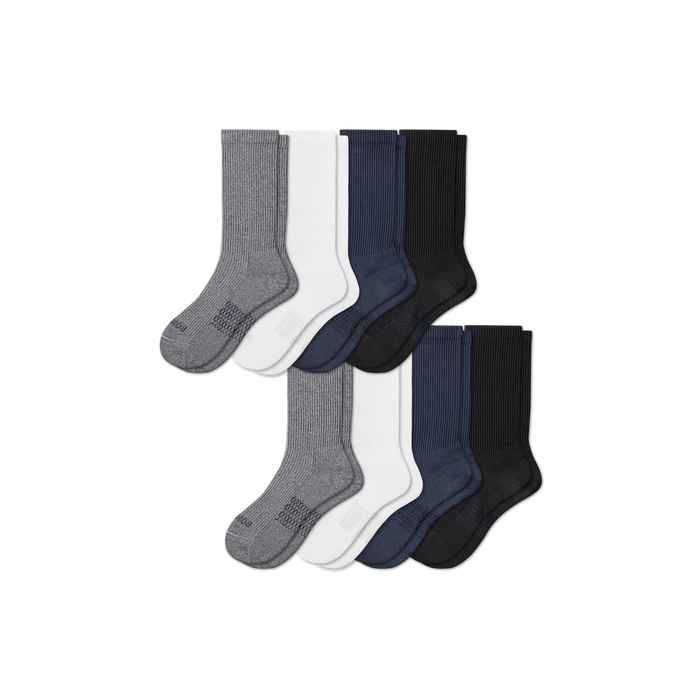 Bombas Women's Modern Rib Calf Sock 8-Pack