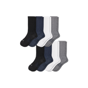 Bombas Men's Modern Rib Calf Socks 8-Pack