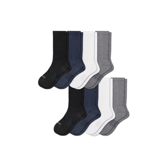 Bombas Men's Modern Rib Calf Socks 8-Pack