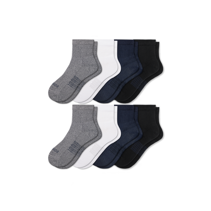 Bombas Women's Modern Rib Quarter Sock 8-Pack