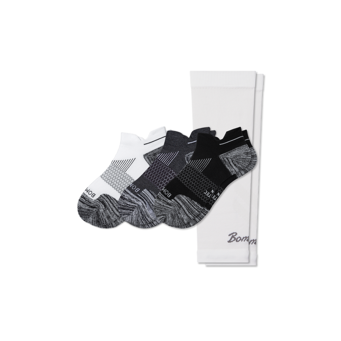 Bombas Men's Athletic Training Compression Socks 4-Pack 20-30mmHg