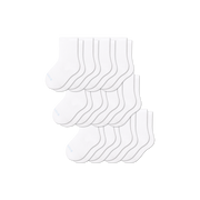 Bombas Junior Lightweight Calf Socks 12-Pack - Kids Seamless Cotton Socks