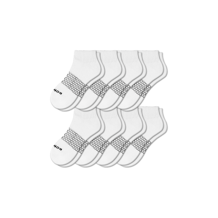 Bombas Women's Quarter Socks 8-Pack - Midweight Cushioned Everyday Socks