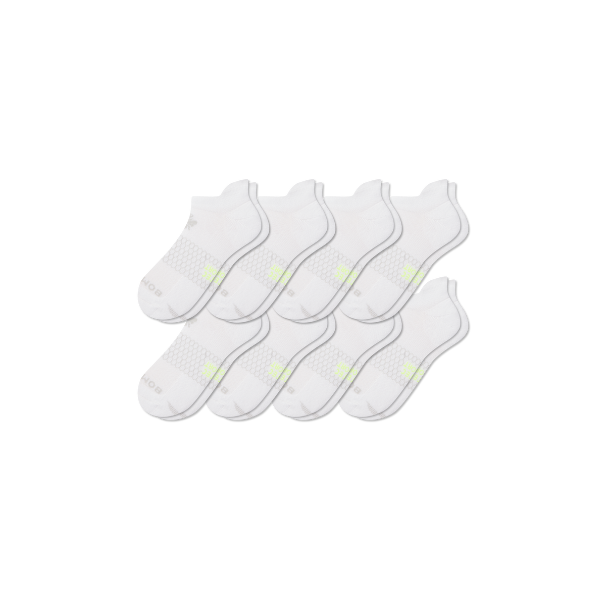 Bombas Women's All Sport Ankle Socks 8-Pack, Cushioned Athletic Socks