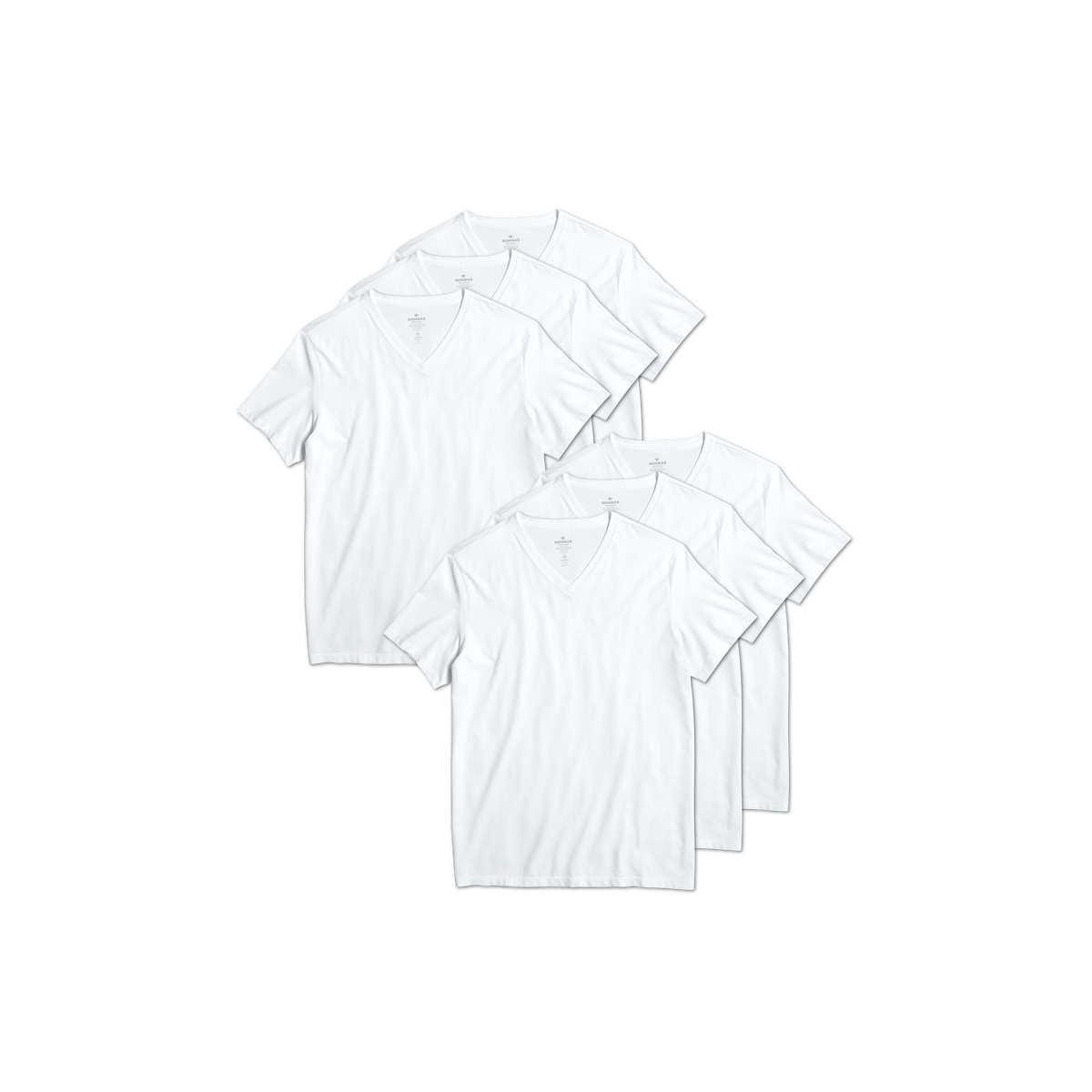 Bombas Men's Pima Cotton V-Neck T-Shirt 6-Pack