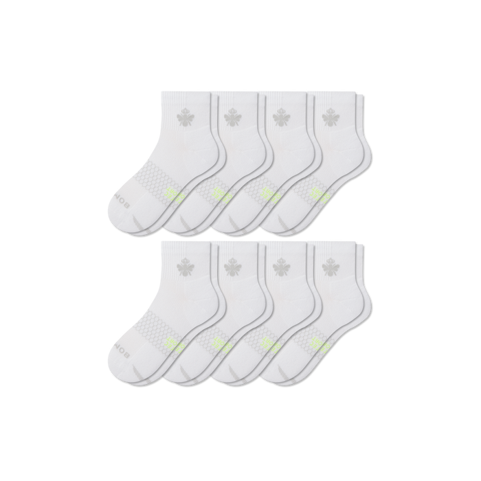 Bombas Women's All Sport Quarter Socks 8-Pack, Cushioned Athletic Socks