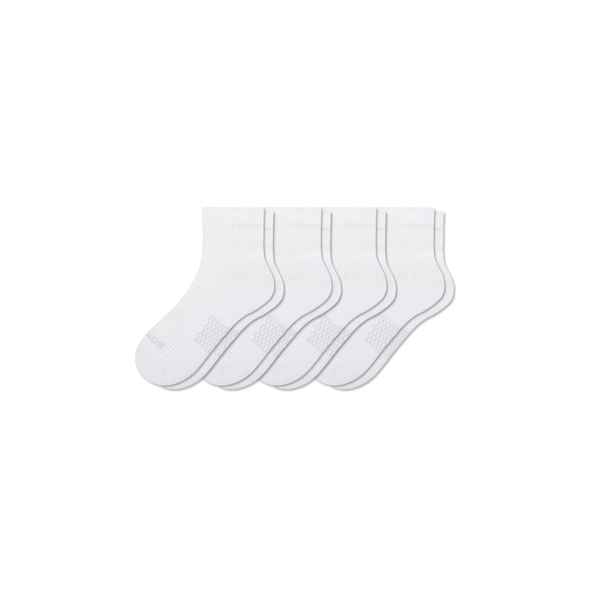 Bombas Women's Modern Rib Quarter Sock 4-Pack