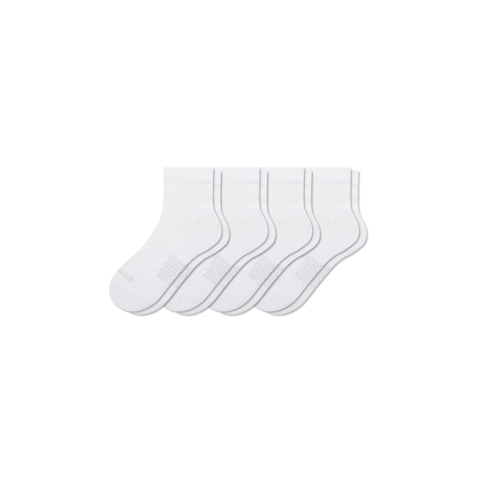 Bombas Women's Modern Rib Quarter Sock 4-Pack