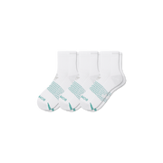 Bombas Women's Golf Quarter Socks 3-Pack, Cushioned Athletic Golf Socks