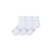 Bombas Women's UltraLite Sport Sheer Stripe Quarter Socks 3-Pack, Lightweight Running Socks