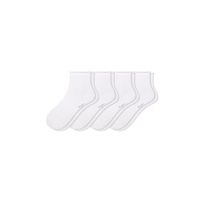 Bombas Women's Roll Top Quarter Sock 4-Pack