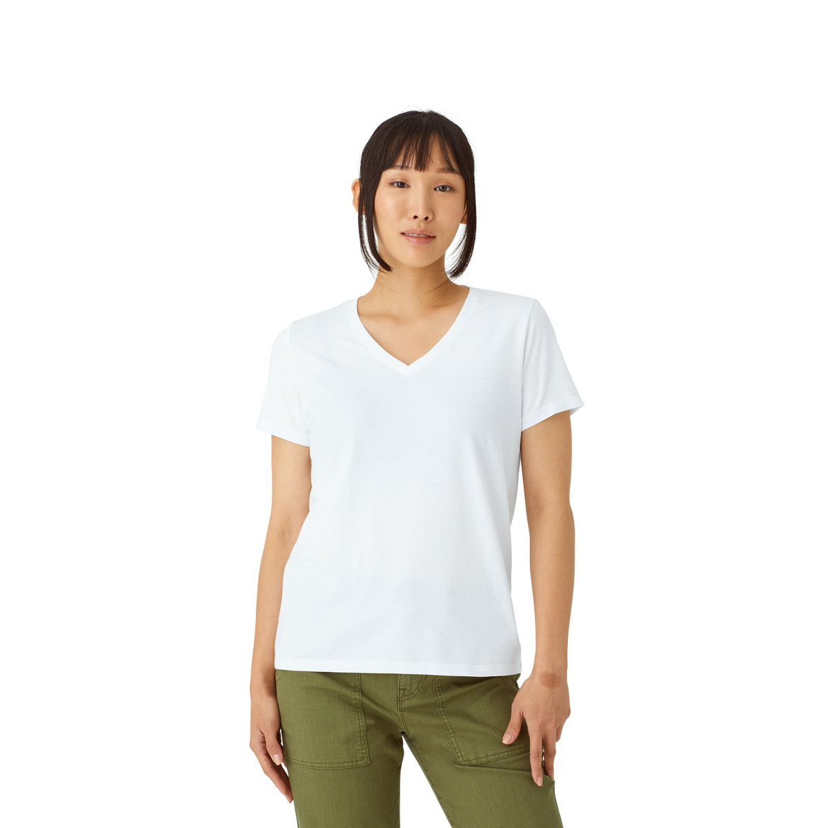 Bombas Women's Pima Cotton V-Neck T-Shirt 6-Pack