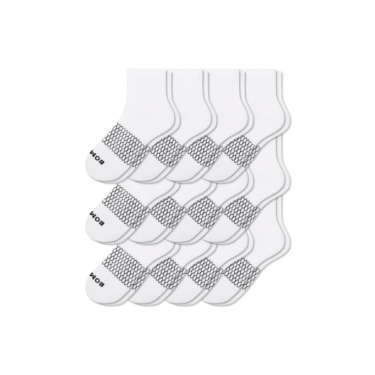 Bombas Men's Quarter Socks 12-Pack