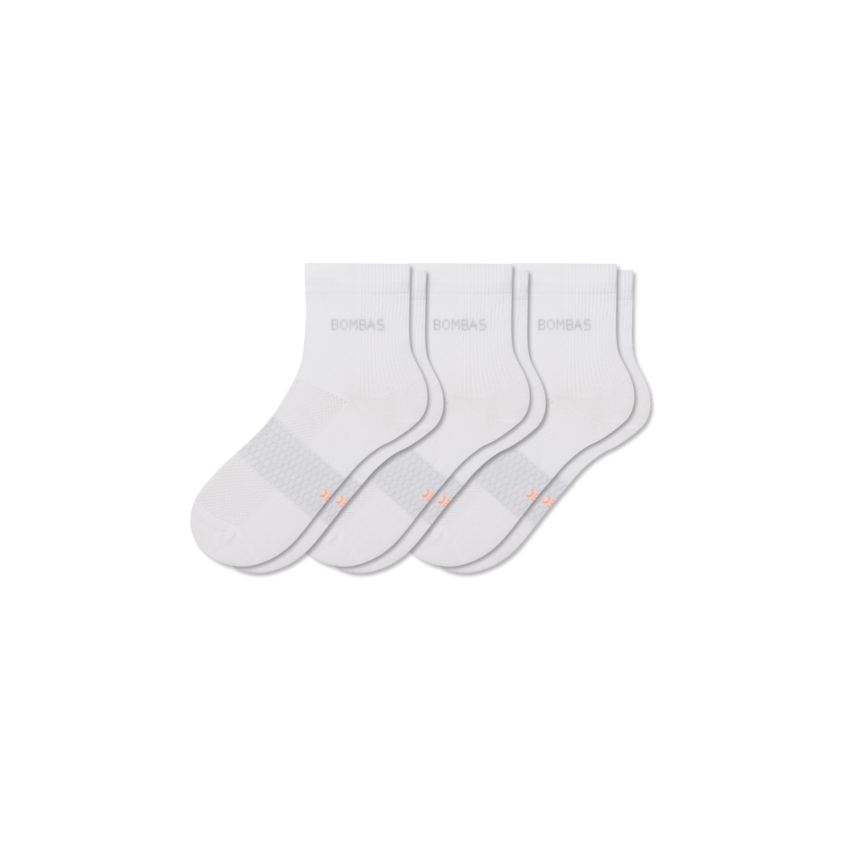 Bombas Women's UltraLite Sport Quarter Socks 3-Pack, Lightweight Running Socks
