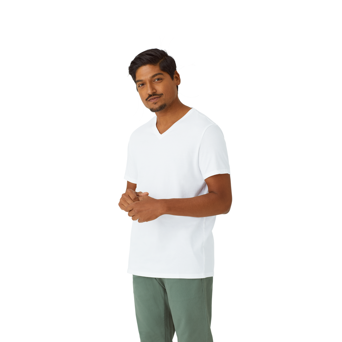 Bombas Men's Pima Cotton V-Neck T-Shirt 6-Pack